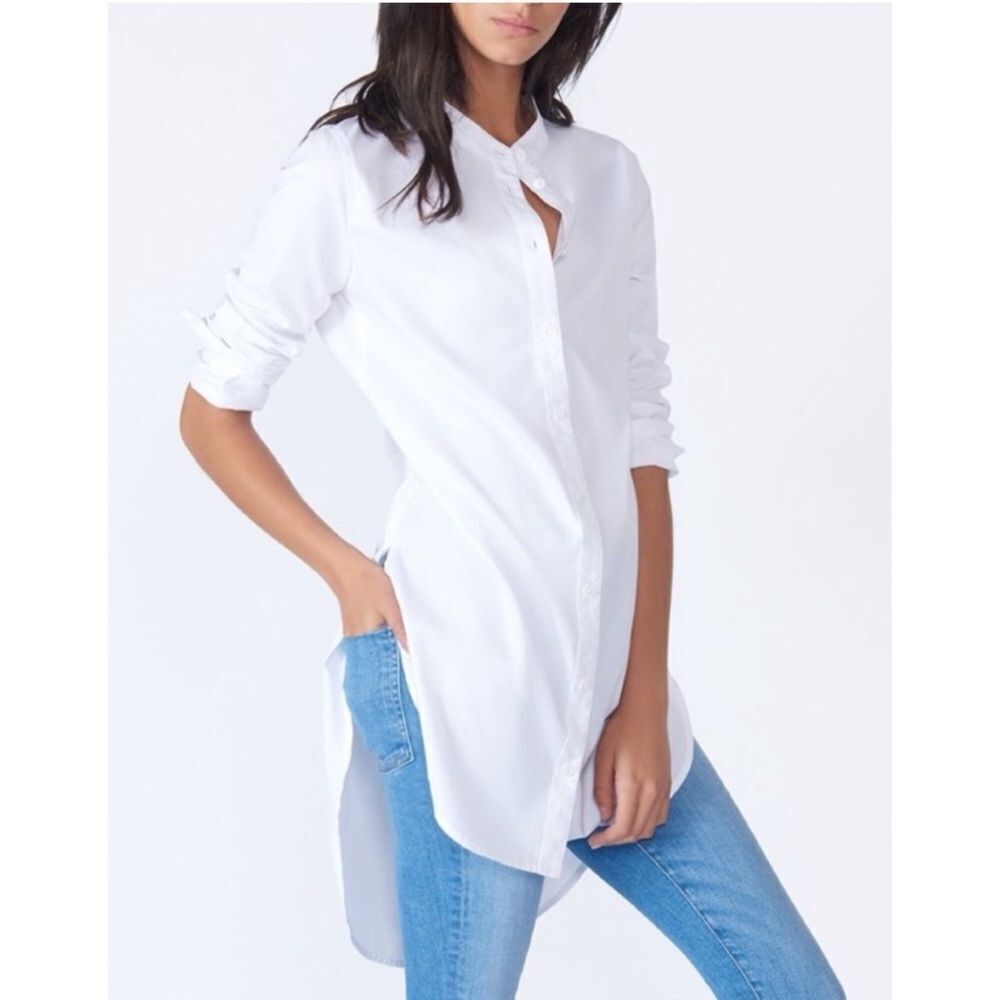 Veronica Beard Pure White Ellis Tunic Size M